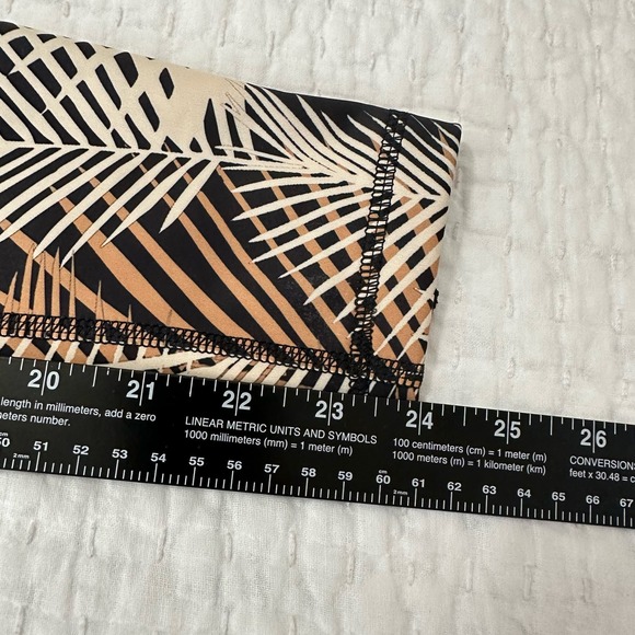 Uintah Collection Palm Zipper Ankle Leggings Mid Rise Yoga Workout Size 1 NWOT - Picture 5 of 5